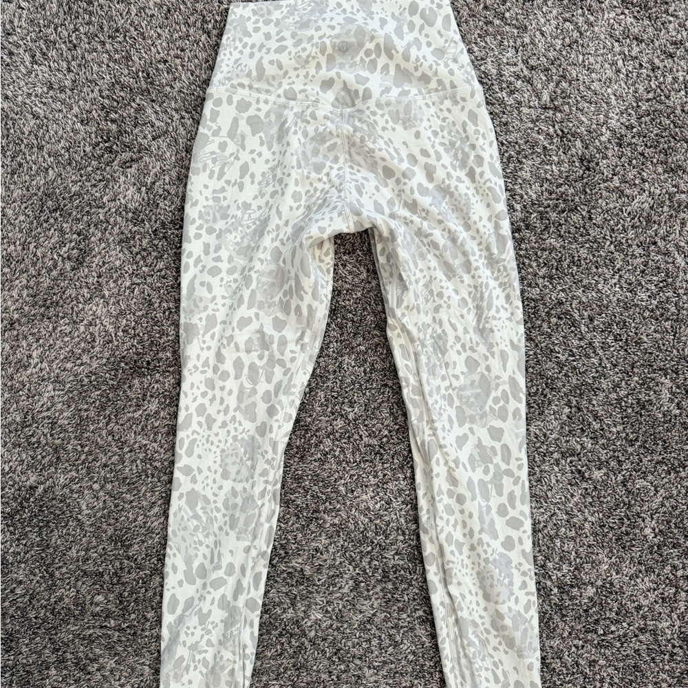 lululemon athletica Gray Patterned Leggings